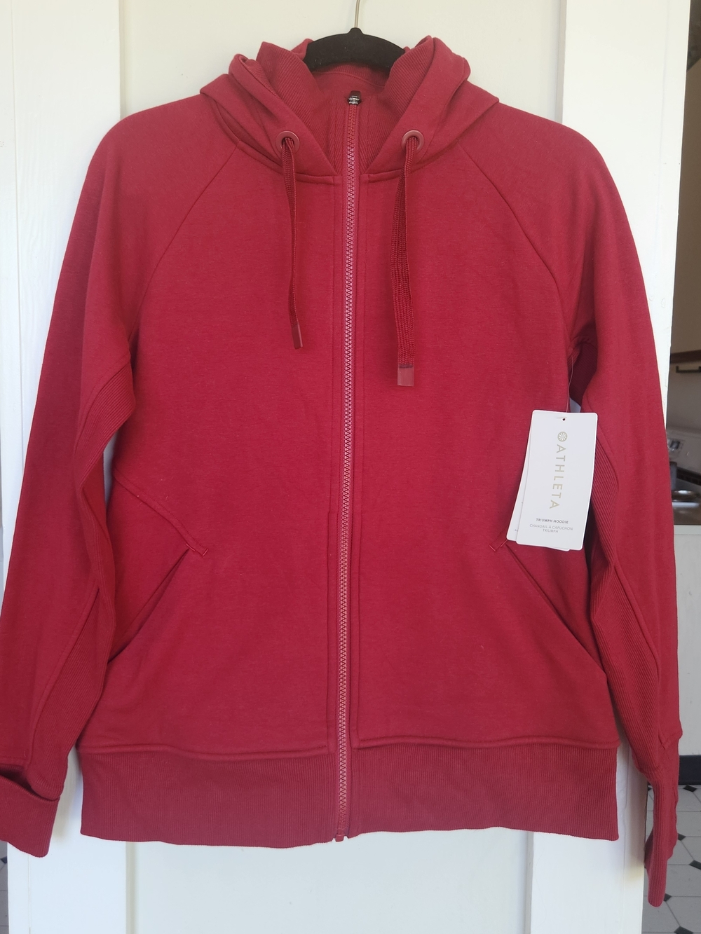 Athleta Red Triumph Hoodie NWT - Medium